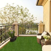6 Ft. X 10 Ft. Green Artificial Grass Turf with Drainage Holes Nonslip Bottom 80 OZ Heavy