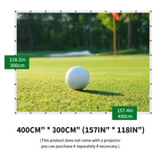 Golf Impact Screen - Silent HD, Tear-Resistant, Indoor & Outdoor Swing Training, Easy Setup, Anti-Strike, Various Sizes