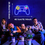 Gamer Neon Sign Game Controller LED Neon Light Sign for Party Man Cave Room Decor Best Gamer Gifts for Boys Kids Night Light