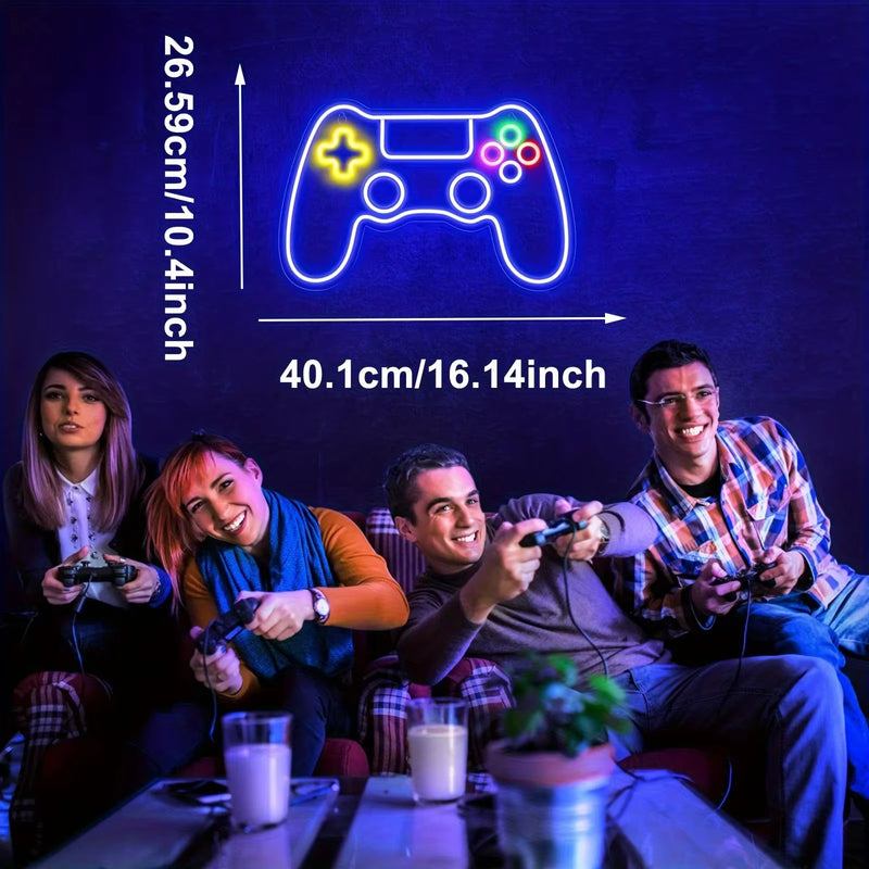 Gamer Neon Sign Game Controller LED Neon Light Sign for Party Man Cave Room Decor Best Gamer Gifts for Boys Kids Night Light