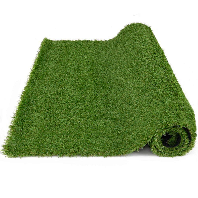 6 Ft. X 10 Ft. Green Artificial Grass Turf with Drainage Holes Nonslip Bottom 80 OZ Heavy